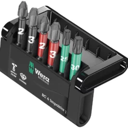 ETUI D'EMBOUTS BIT-CHECK 6 IMPAKTOR 1 SB (6 PIECES) - 5073890001 - WERA