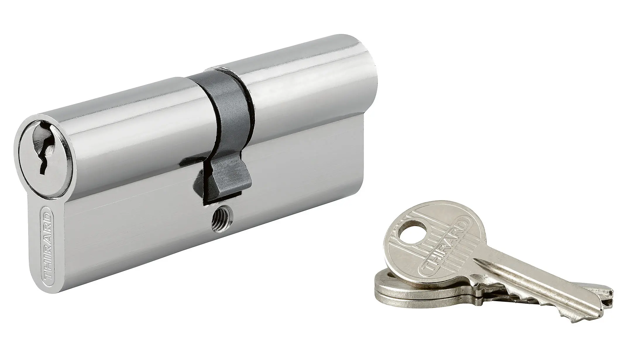 CYL PROFILE ECOPRO 30X60 ALU CHROME 3 CLES - 007391 - THIRARD 1 CYL PROFILE ECOPRO 30X60 ALU CHROME 3 CLES - 007391 - THIRARD