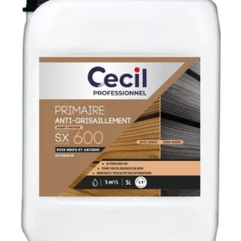 SATURATEUR PRIMAIRE ANTI-GRISAILLEMENT SX600 INCOLORE 5L - 104126 - V33 - CECIL