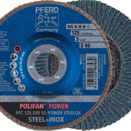 DISQUE A LAMELLES PFC 125 Z 40 SG POWER STEELOX - 67784125 - PFERD RUGGEBERG FRANCE - Lot de 10