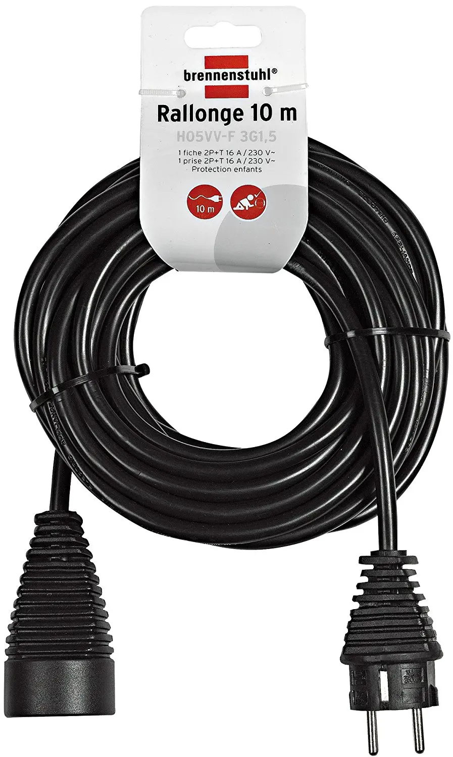 RALLONGE NOIRE 5M H05VV-F 3G1,5 - 1165441 - BRENNENSTUHL S.A.S 1 RALLONGE NOIRE 5M H05VV-F 3G1,5 - 1165441 - BRENNENSTUHL S.A.S