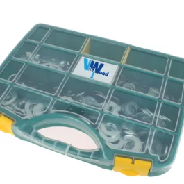 COFFRET 855 RONDELLES PLATES MU ACIER ZINGUE - DOMPACKMU - VISWOOD