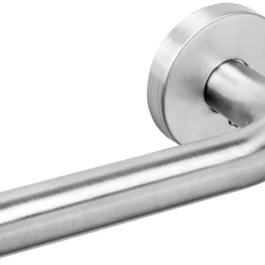 ENSEMBLE BEQUILLE INOX 304 BROSSE SUR ROSACE BEQUILLE COUDEE LOK 11 - LOK11 - LOKENDO