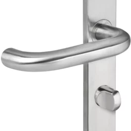 ENSEMBLE POIGNEE INOX 304 ENT 195 MM LOK 33 CLE I A BOUT CARRE ET 1 PLAQUE VIS I - LOK33 - LOKENDO