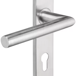 ENSEMBLE POIGNEE INOX 304 ENT 195 MM LOK 35 BDC A BOUT CARRE ET 1 PLAQUE VIS INV - LOK35 - LOKENDO