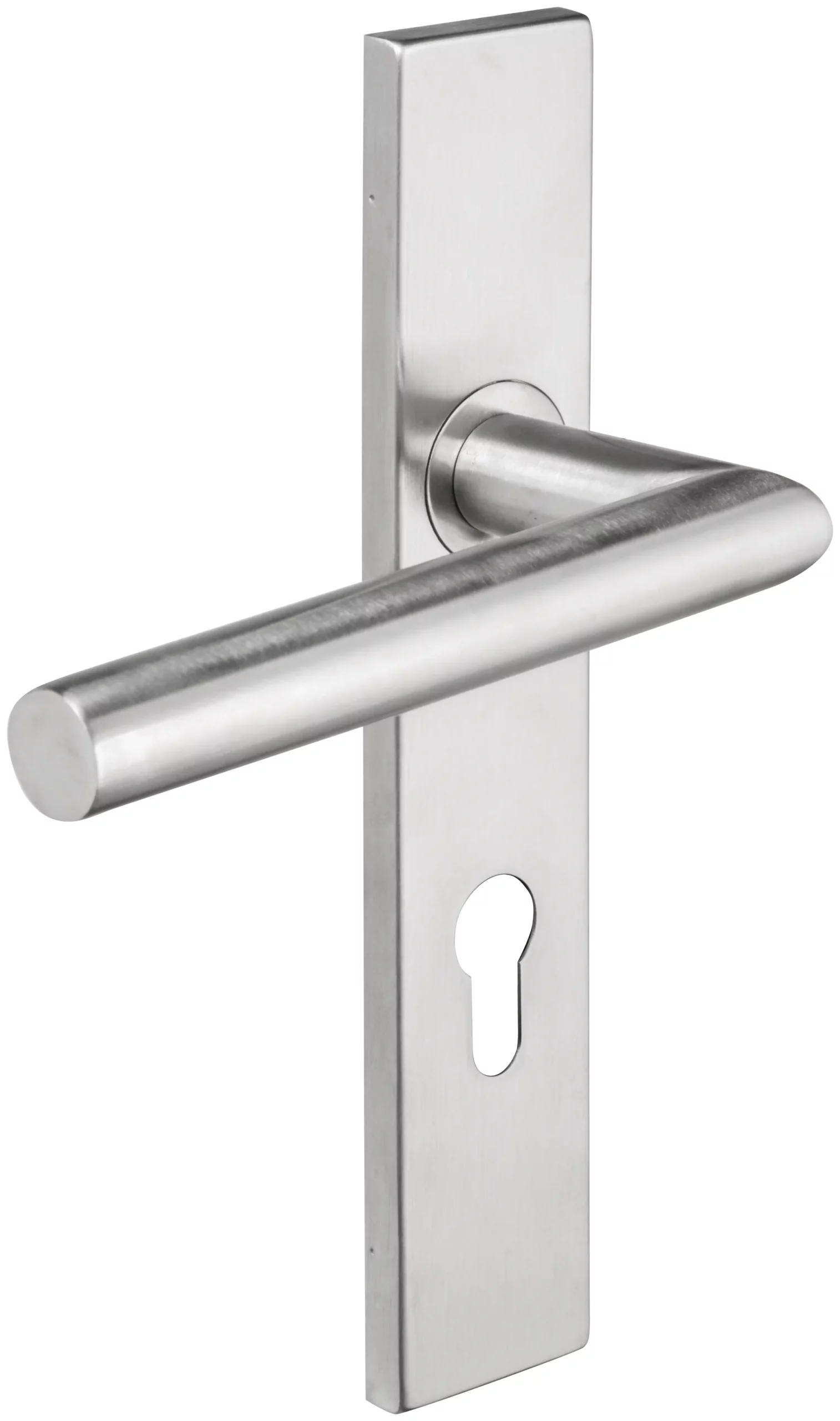 ENSEMBLE POIGNEE INOX 304 ENT 195 MM LOK 35 BDC A BOUT CARRE ET 1 PLAQUE VIS INV - LOK35 - LOKENDO