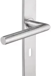 ENSEMBLE POIGNEE INOX 304 ENT 195 MM LOK 36 CLE L A BOUT CARRE ET 1 PLAQUE VIS I - LOK36 - LOKENDO
