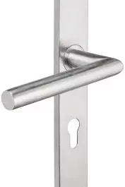 ENSEMBLE POIGNEE INOX 304 ENT 195 MM LOK 37 CLE I A BOUT CARRE ET 1 PLAQUE VIS I - LOK37 - LOKENDO