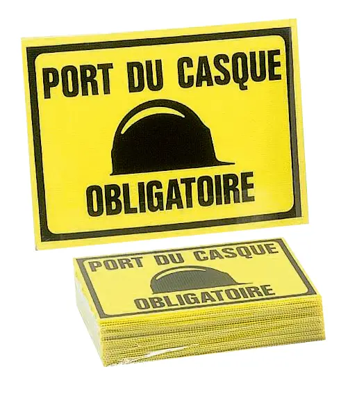 SAC 25 PX 300X200MM PORT CASQUE OBLIGATOIRE - 4304342 - NOVAP SAS - Lot de 25 1 SAC 25 PX 300X200MM PORT CASQUE OBLIGATOIRE - 4304342 - NOVAP SAS - Lot de 25