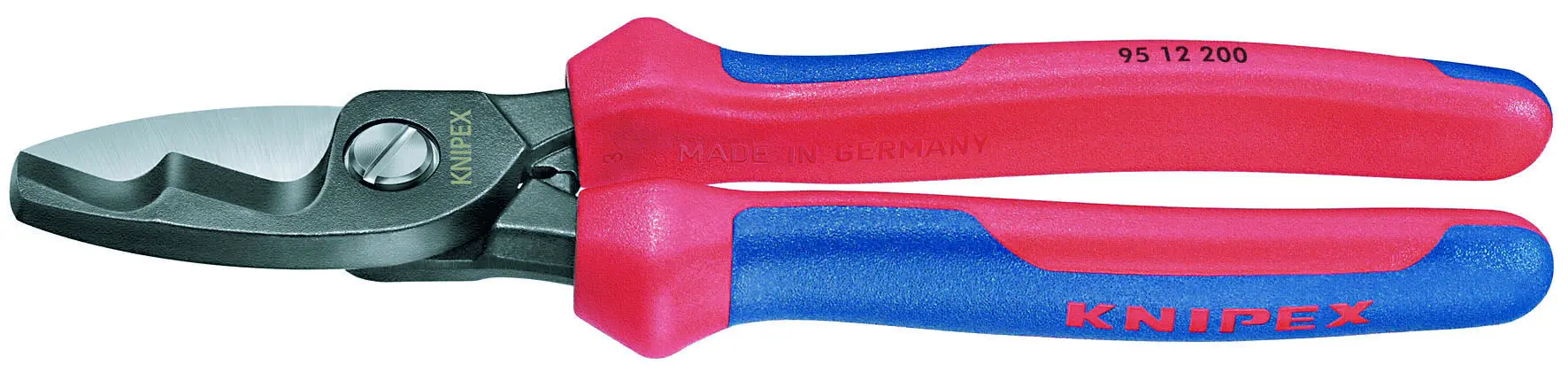 COUPE-CABLES 200 MM DOUBLE TRANCHANTS - 95 12 200 - KNIPEX 1 COUPE-CABLES 200 MM DOUBLE TRANCHANTS - 95 12 200 - KNIPEX