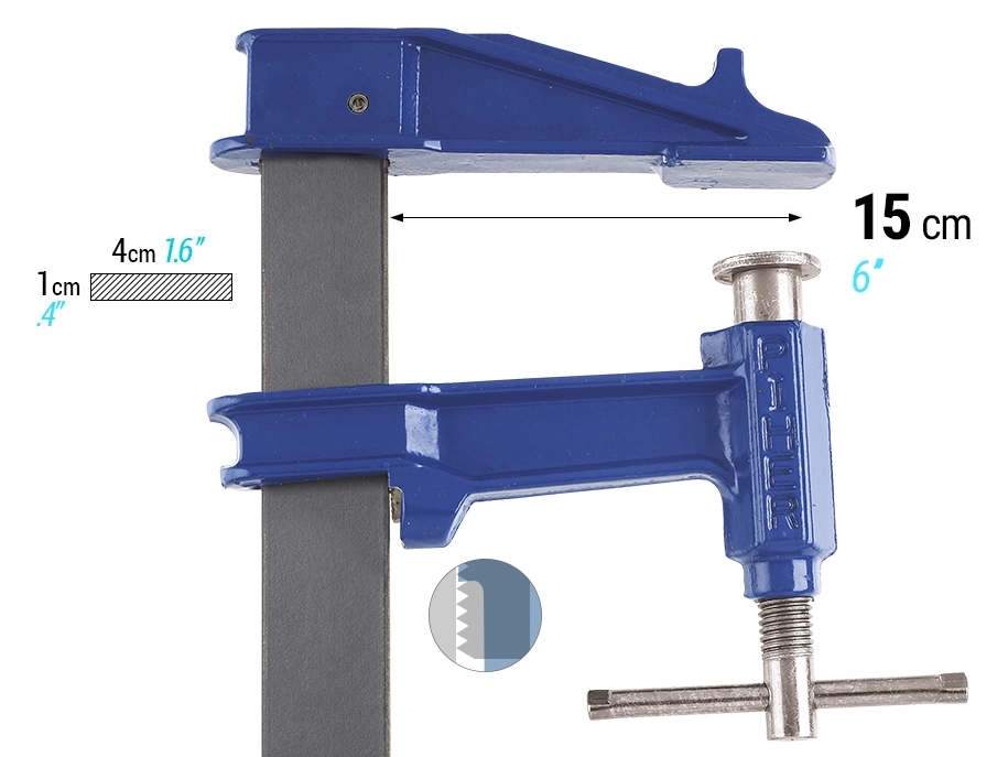 SERRE-JOINT A POMPE R 600MM - 05060 - PIHER 1 SERRE-JOINT A POMPE R 600MM - 05060 - PIHER