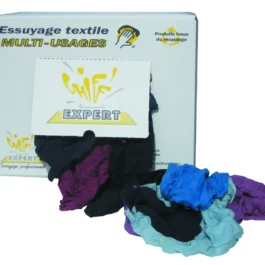 CHIFFON TRICOT COULEUR 100% COTON (CART 10 KG) - E080ECX - GLOBAL HYGIENE MONNOYEUR