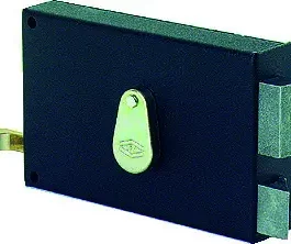 SERRURE EN APPLIQUE A GORGES HORIZONTALE A TIRAGE GAUCHE  SOUS FILM - 124000-01-2Y 12400-01-21 - JPM S.A.