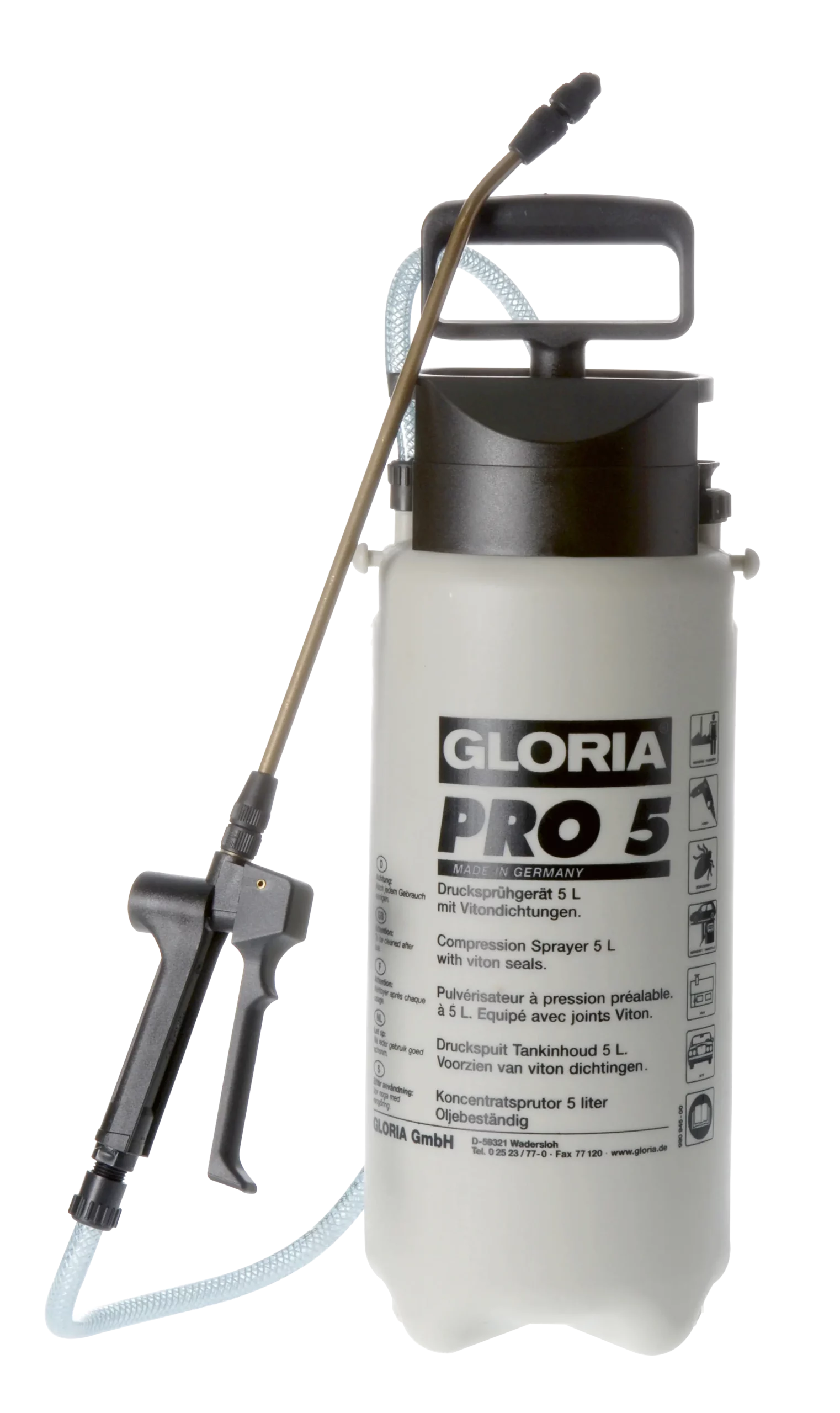 PULVERISATEUR PRO 8 PLASTIQUE VITON 8L - 001206.0399 - GLORIA 1 PULVERISATEUR PRO 8 PLASTIQUE VITON 8L - 001206.0399 - GLORIA