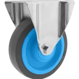 ROULETTE DE MANUTENTION RESILEX A PLATINE FIXE Ø160 350KG - 73562 - GUITEL HERVIEU