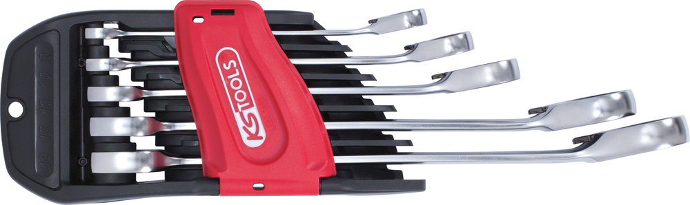 CLE MIXTE A CLIQUET DUO GEAR® 8 A 19 MM (JEU DE 5) - 503.5905 - KS TOOLS 1 CLE MIXTE A CLIQUET DUO GEAR® 8 A 19 MM (JEU DE 5) - 503.5905 - KS TOOLS