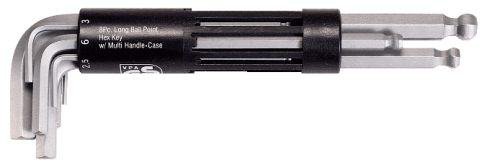 CLE MALE 6 PANS A TETE SPHERIQUE LONGUE, 2 A 10 MM (JEU DE 8) - 151.2100 - KS TOOLS