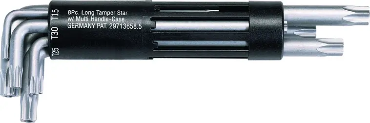 CLE MALE TORX® PERCE LONGUE, T10 A T50 (JEU DE 8) - 151.2200 - KS TOOLS