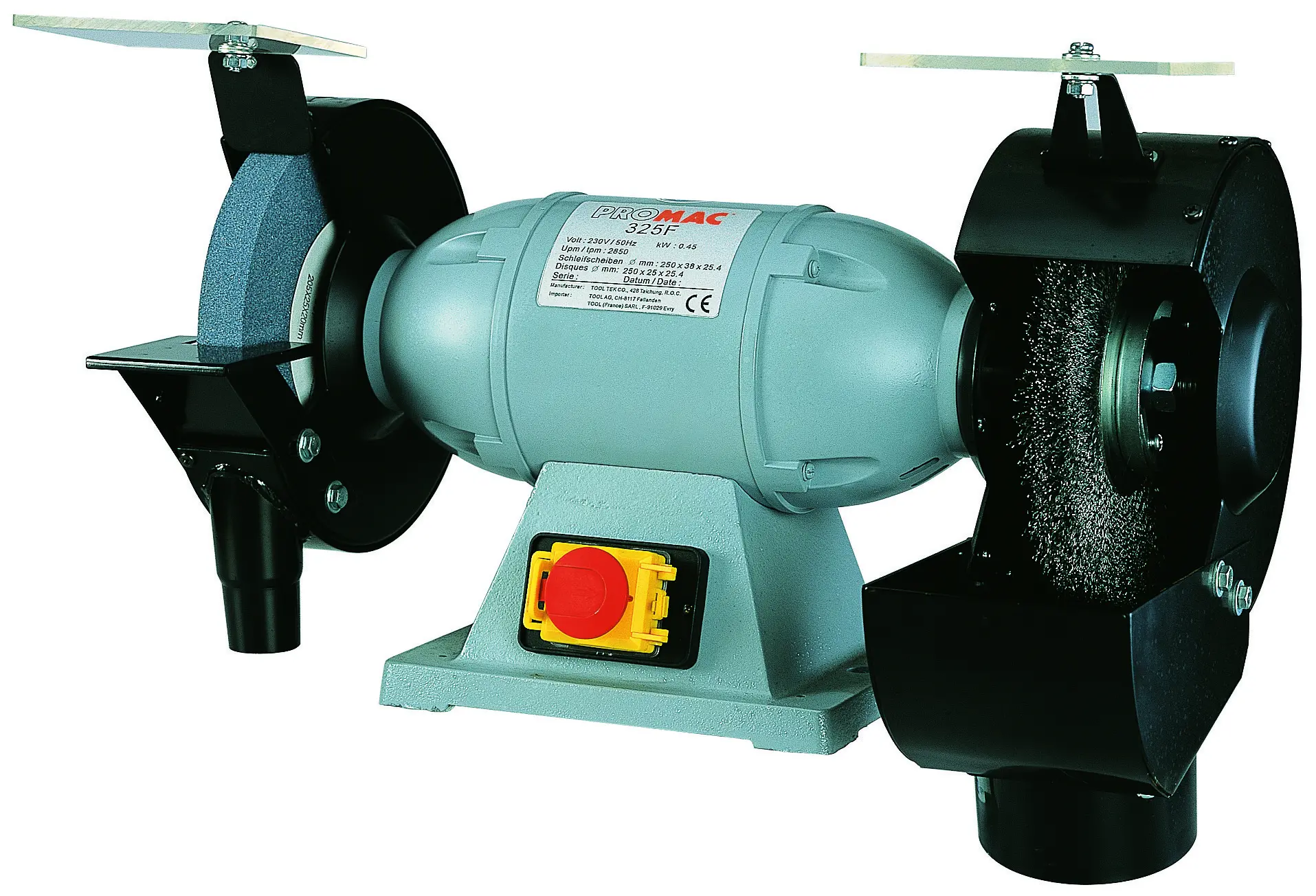 TOURET MEULE/BROSSE 230V 324F - 324F - PROMAC - TOOL FRANCE 1 TOURET MEULE/BROSSE 230V 324F - 324F - PROMAC - TOOL FRANCE
