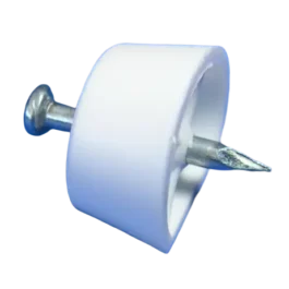 TAQUET CLOU PLASTIQUE BLANC - 27570 - SHEPHERD HARDWARE
