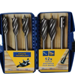 MECHE RAPIDE 4 SPIRALES 14 A 22 MM + RALLONGE (COFFRET DE 6) - 0089S0006K - FISCH®