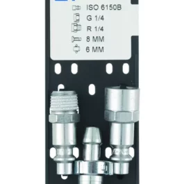 EMBOUTS ISO B SUR PLAQUE FEMELLE G 1/4  -MALE  R 1/4 POUR TUYAU Ø 10MM - CEI6 101151810P - PREVOST AIR COMPRIME