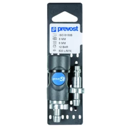 KIT CONNEXION ISO B POUR TUYAU Ø 10 MM - COLLIER 1518 X2 - REI6 810P - PREVOST AIR COMPRIME