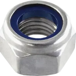 ECROU AUTO-FREINE A BAGUE NYLON SERIE EN ACIER ZN BLANC M14 BTE 100 - 98514B100 - VISWOOD
