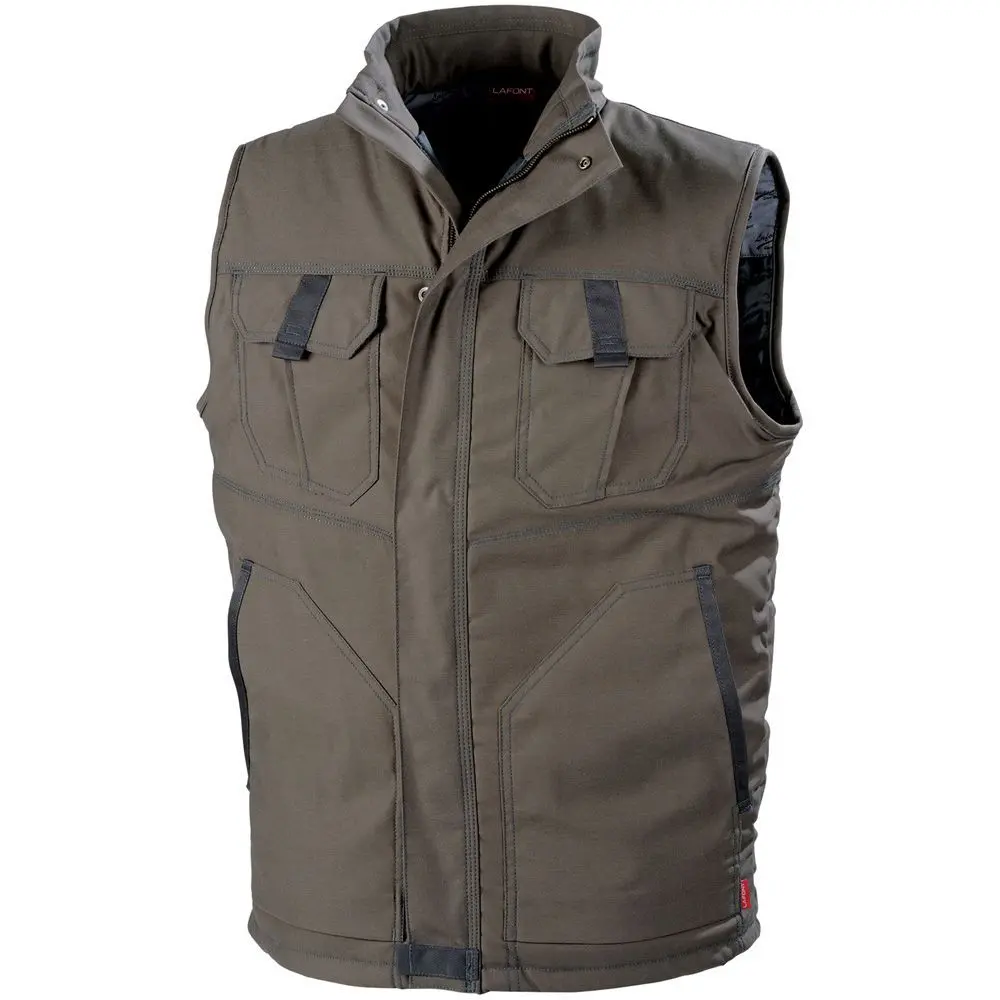 GILET ELKI MARRON/ARDOISE L - 9STNCP873L - LAFONT 1 GILET ELKI MARRON/ARDOISE L - 9STNCP873L - LAFONT