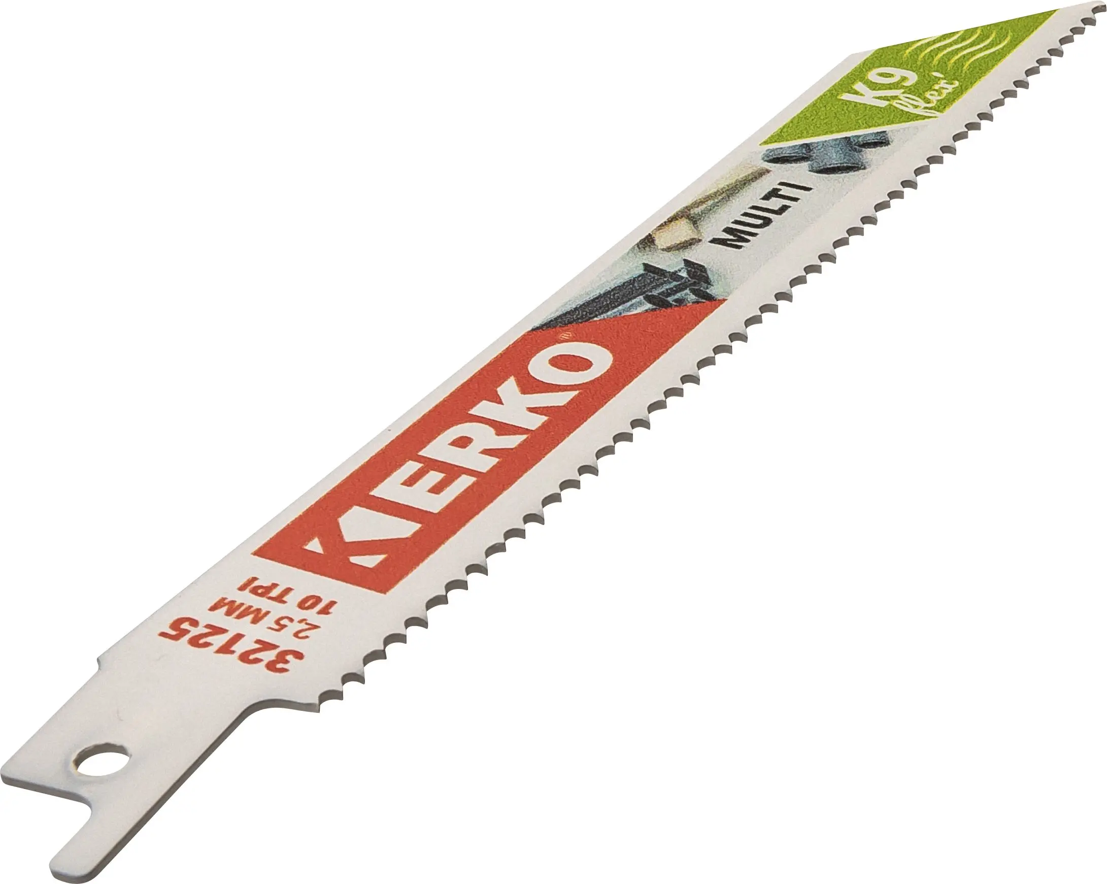 LAME DE SCIE SABRE BIMETAL MULTI-USAGES K9 300x19x0,9 10TPI (X5) - 32135 - ERKO 1 LAME DE SCIE SABRE BIMETAL MULTI-USAGES K9 300x19x0,9 10TPI (X5) - 32135 - ERKO