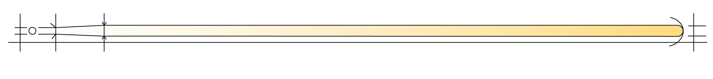 MANCHE DE RATEAU BOIS DUR 1ER CHOIX DROIT D 28 L. 1,80 M - 17BD180 - JACQUENET MALIN