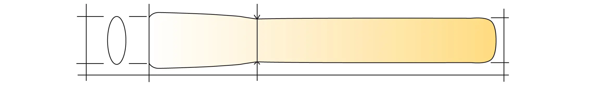 MANCHE MASSETTE TAILLEUR PIERRE LEBORGNE D 40X28MM 26 CM FRENE VERNIS - 47F26LEB - JACQUENET MALIN 1 MANCHE MASSETTE TAILLEUR PIERRE LEBORGNE D 40X28MM 26 CM FRENE VERNIS - 47F26LEB - JACQUENET MALIN