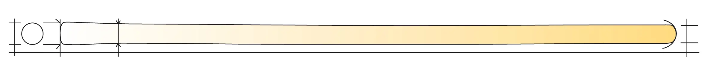 MANCHE SERFOUETTE D 35 1,10 M HETRE - 24H11035 - JACQUENET MALIN