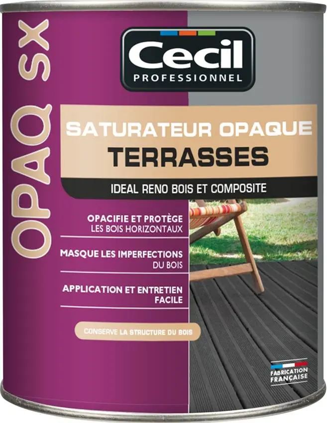 SATURATEUR OPAQUE TERRASSE OPAQ SX ANTHRACITE MAT 1L - 112145 - V33 - CECIL 1 SATURATEUR OPAQUE TERRASSE OPAQ SX ANTHRACITE MAT 1L - 112145 - V33 - CECIL