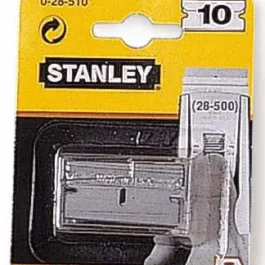 LAME DE GRATTE-VITRE METAL - ETUI 10 LAMES - 0-28-510 - STANLEY BLACK & DECKER DIV CONSTRUCTION