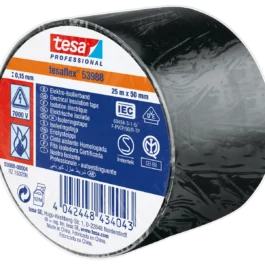 RUBAN D'ISOLATION ELECTRIQUE 53988 25 M X 50 MM NOIR - TESA - 53988-00004-01