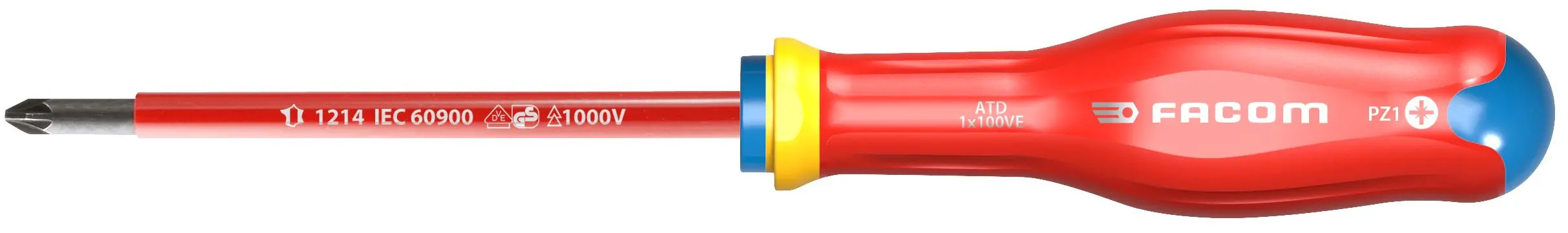 TOURNEVIS PROTWIST PZ 1 VE 1000V - ATD1X100VE - FACOM 1 TOURNEVIS PROTWIST PZ 1 VE 1000V - ATD1X100VE - FACOM