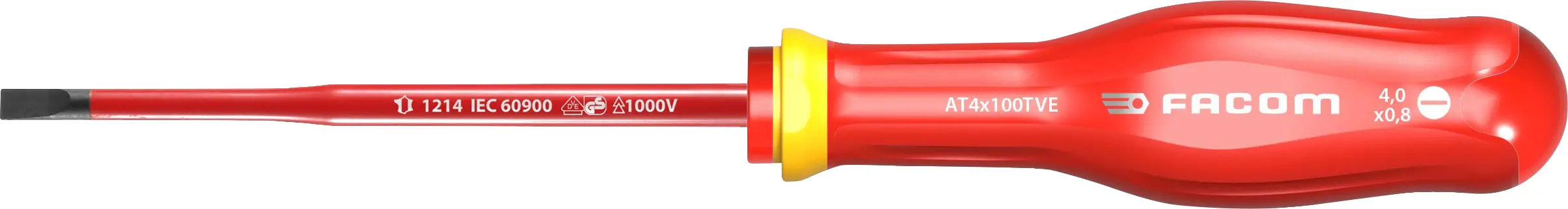 TOURNEVIS PROTWIST 4X100VE 1000V - AT4x100VE - FACOM 1 TOURNEVIS PROTWIST 4X100VE 1000V - AT4x100VE - FACOM