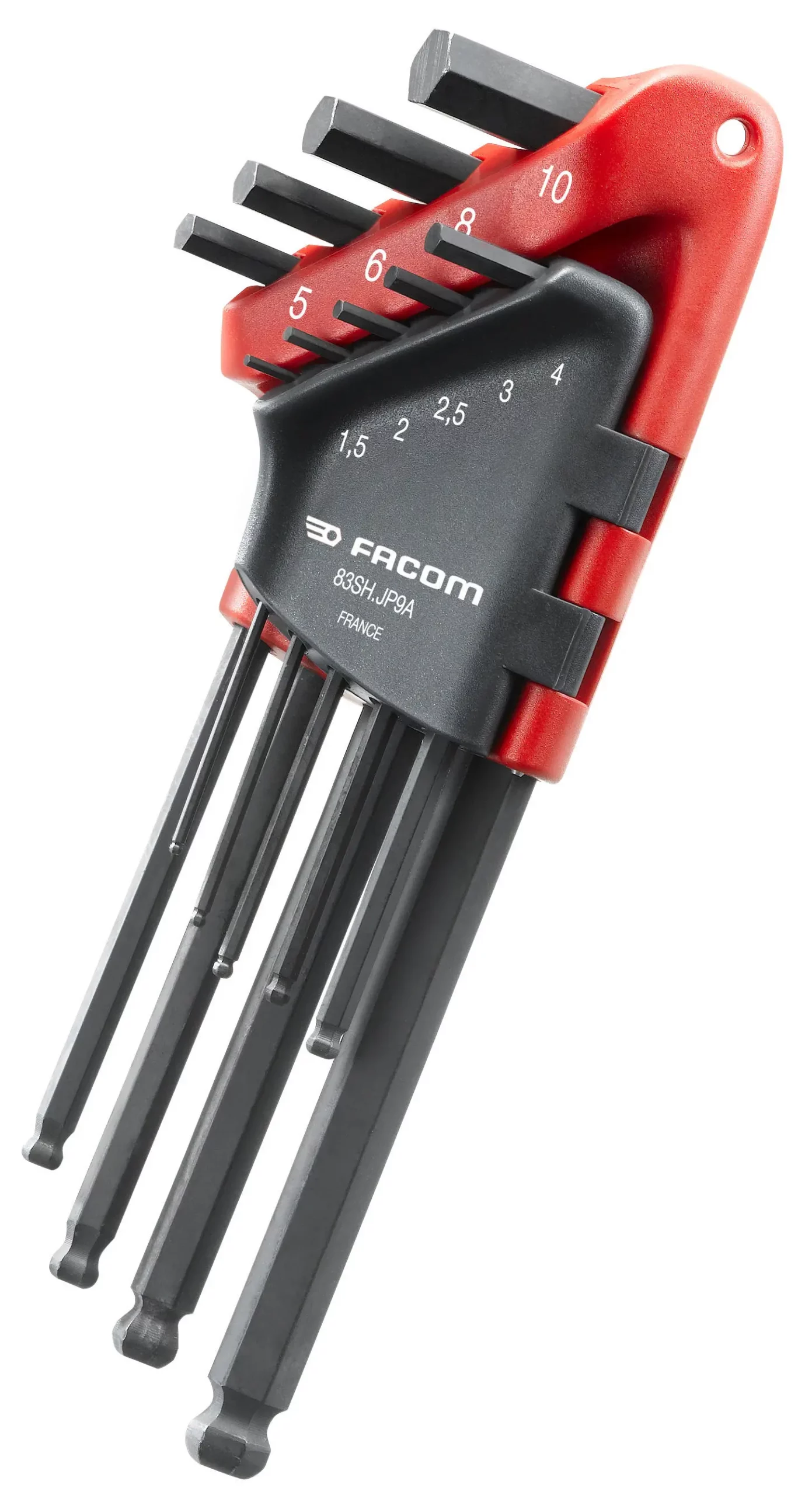 CLE MALE TETE SPHERIQUE SUR ETUI (JEU DE 9) - 83SH.JP9APF - FACOM 1 CLE MALE TETE SPHERIQUE SUR ETUI (JEU DE 9) - 83SH.JP9APF - FACOM