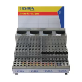 PRESENTOIR METAL INDUSTRIE OMYACOLOR LYRA GRIS - L9620022 - LYRA