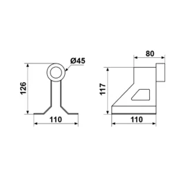 BUTEE DE FIN DE COURSE A VISSER - A30111 - TORBEL INDUSTRIE - Lot de 8