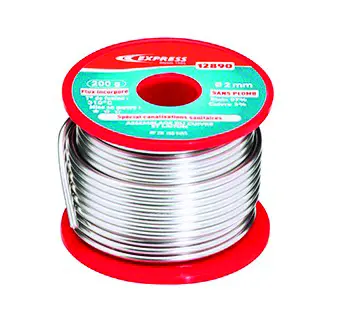 SOUDURE ETAIN POUR ASSEMBLAGE CANALISATION SANITAIRE - 200 G - BOBINE Ø 2 MM - 12890 - EXPRESS 1 SOUDURE ETAIN POUR ASSEMBLAGE CANALISATION SANITAIRE - 200 G - BOBINE Ø 2 MM - 12890 - EXPRESS