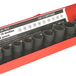 DOUILLES A CHOCS 1/2'' (COFFRET DE 10) - 348104 - LACME