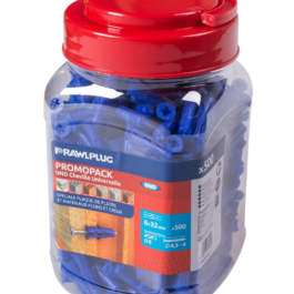 CHEVILLE UNIVERSELLE UNO PP Ø8  BIDON 500 - R-C2-UNOBLU - RAWL