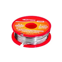 SOUDURE ETAIN POUR ASSEMBLAGE ELECTRONIQUE -  80 G -  BOBINE Ø 1 MM - 11961 - EXPRESS