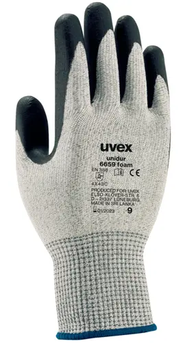 GANT ANTICOUPURE UVEX UNIDUR 6659 FOAM T11 - 6093811 - UVEX HECKEL FRANCE - Lot de 10 1 GANT ANTICOUPURE UVEX UNIDUR 6659 FOAM T11 - 6093811 - UVEX HECKEL FRANCE - Lot de 10