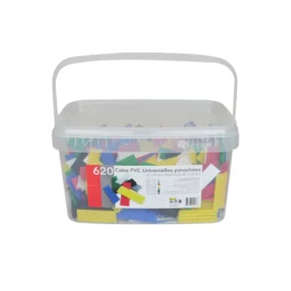 CALES UNIVERSELLES PANACHEES PVC 80X26MM SEAU 620PCS - 137191 - ACBAT