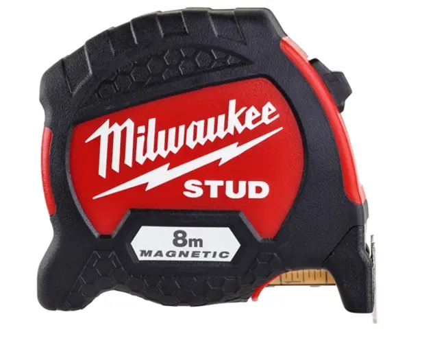 METRE A RUBAN STUD 8M X 33MM - MILWAUKEE - 4932471627 - Lot de 6 1 METRE A RUBAN STUD 8M X 33MM - MILWAUKEE - 4932471627 - Lot de 6