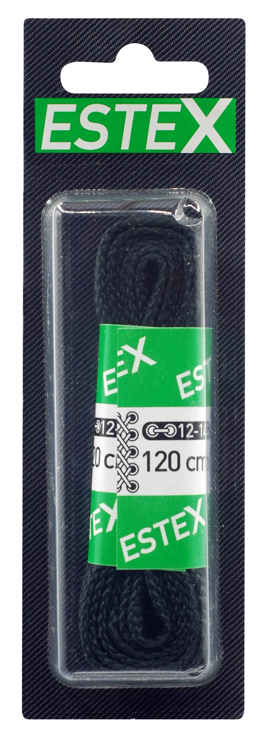 LACET PLAT 120 CM NOIR - 700375112 - ESTEX 1 LACET PLAT 120 CM NOIR - 700375112 - ESTEX