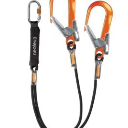 LONGE DOUBLE AVEC ABSORBEUR D'ENERGIE ET CONNECTEURS - NHDYA10AC - NEOFEU